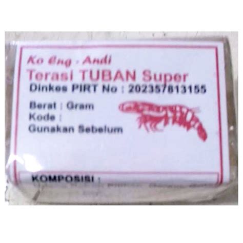 Jual Terasi Udang Tuban Super Trasi Udang Rebon Asli 100gr Murah