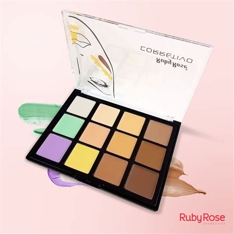 Ruby Rose Paleta De Corretivo 12 Cores Profissional HB8087 Shopee Brasil