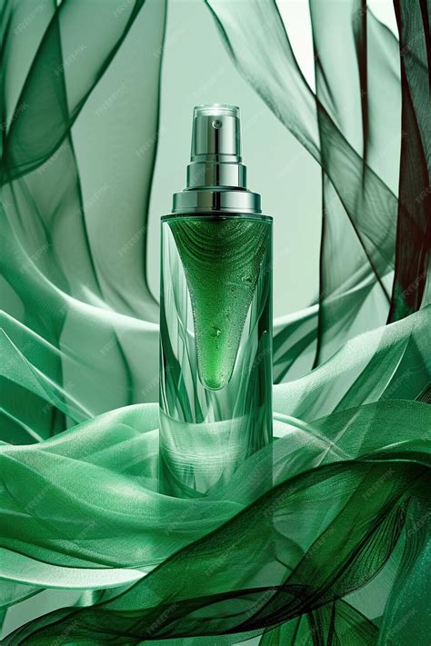 Premium Photo Natural Essence The Style Of Soft Mist Perfume Bottle
