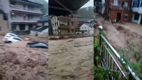 浙江杭州富阳暴雨引发洪水，当地村委会：5人身亡2人失联 腾讯新闻