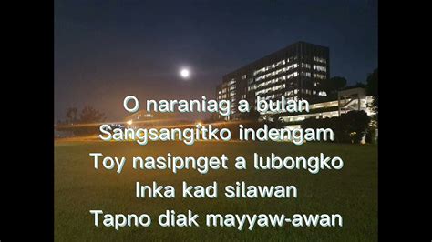 O Naraniag A Bulan Ilocano Folk Song Youtube