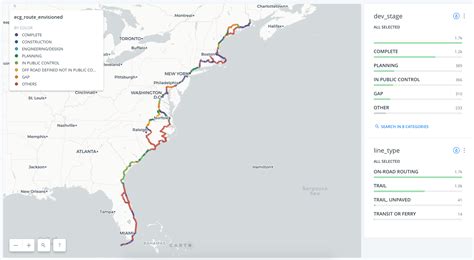 Mapping And Planning The East Coast Greenway By Greeninfo Network