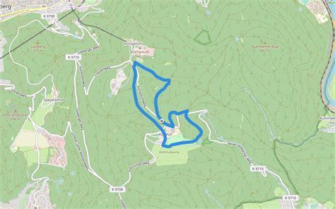 Circular hiking trail Königstuhl 5 Kohlhof Weg Heidelberg Baden