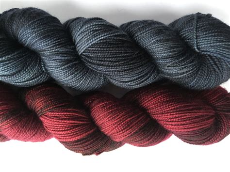 Black red handdyed yarn #debonnaireyarns | Handdyed yarn, Hand dyeing, Yarn