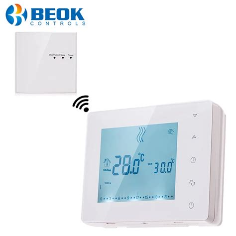 Beok Wireless Programmable Gas Boiler Thermostat For Room Heating