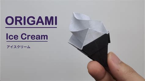 Easy Origami Ice Cream How To Make A Paper Ice Cream Instructions