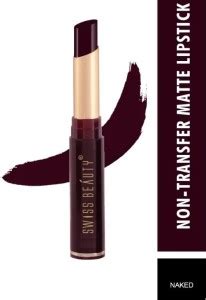 SWISS BEAUTY Non Transfer Matte Lipstick 24 Naked Pk 1 Price In India