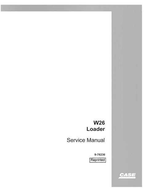 Manual De Servi O Em Pdf Da Carregadeira De Rodas Case W