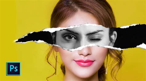 How To Create Torn Paper Effect In Photoshop Portrait Photoshop Images