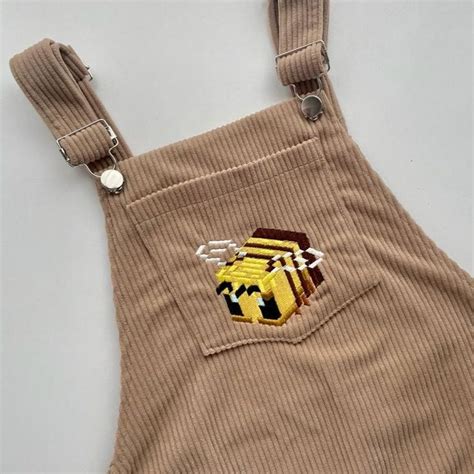 Bee Minecraft Overalls Dress In 2024 Overall Dress Overalls Bee