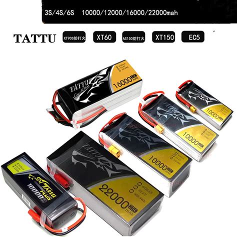 TATTU 16000mah 22000mAh 22 2V Bateria LiPO 488wh 6S Explos O 25C Para