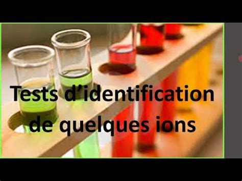 Test D Identification De Quelques Ions Apic Physique Chimie Youtube