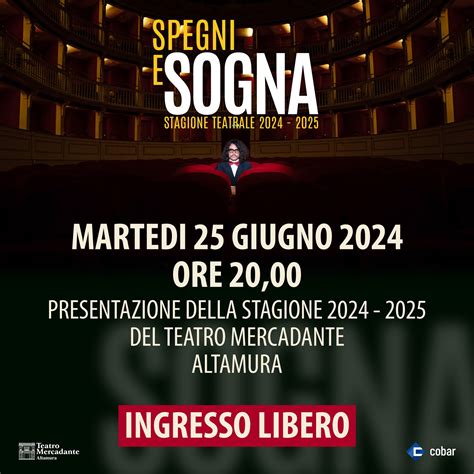 Presentazione Stagione 20242025 Teatro Mercadante