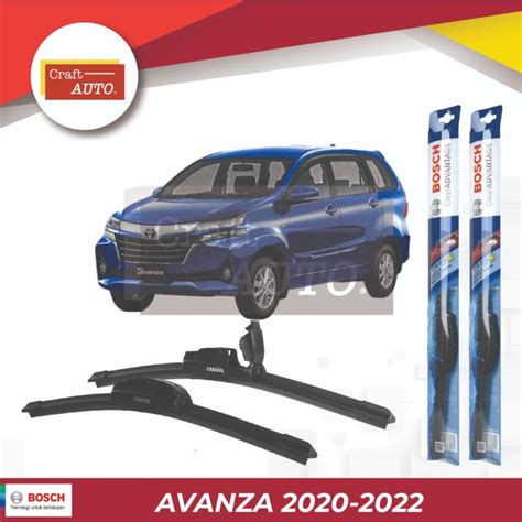 Wiper Frameless Toyota Avanza 2020 2022 Sepasang Bosch Clear