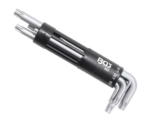 Bgs Satz Winkelschl Ssel Extra Lang T Profil F R Torx Mit Bohrung