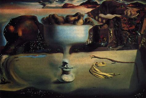 Salvador Dali S Apparition Of Face And Fruit Dish On A Beach