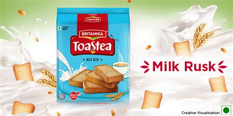 Buy Britannia Toastea Milk Doodh Rusk Crunchy Zero Trans Fat Ready