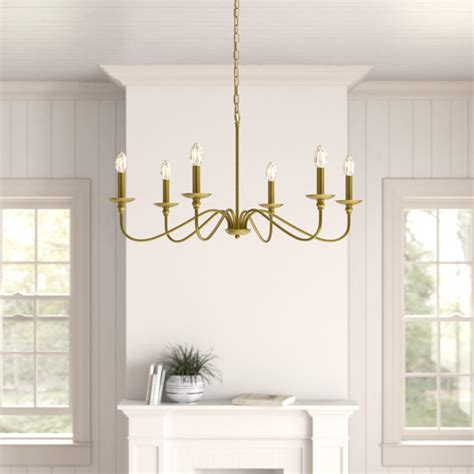 Birch Lane Ableton 6 Light Dimmable Classic Traditional Chandelier