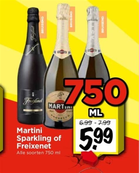 Martini Sparkling Of Freixenet Alle Soorten 750 Ml Aanbieding Bij Vomar