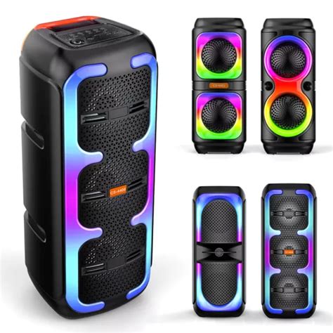 Portable Tws Bluetooth Speaker Dual Speakers Party Speaker Rgb Stereo