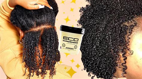 The Best Wash N Go Routine For Type 4 Hair Using Only Eco Styler Gel Cheymuv Youtube