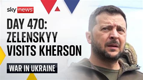 Ukraine War Day Zelenskyy Visits Flood Hit Kherson Youtube