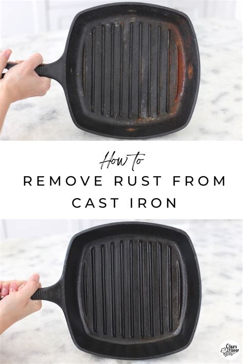 Remove Rust From Cast Iron Skillet