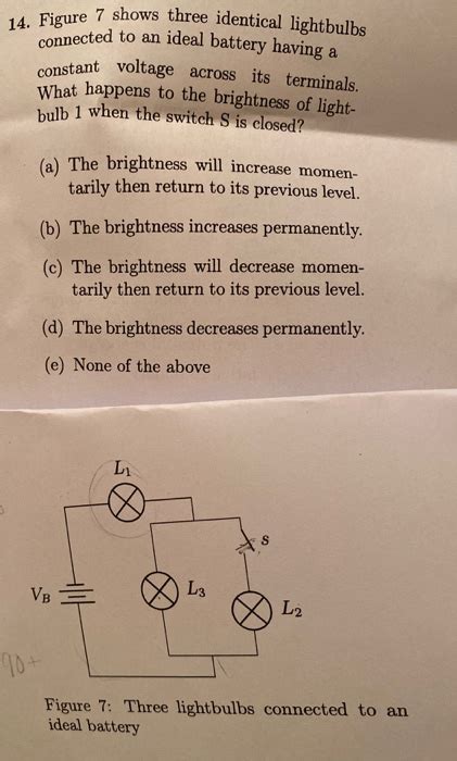 Solved Figure Shows Three Identical Lightbulbs Nected To Chegg