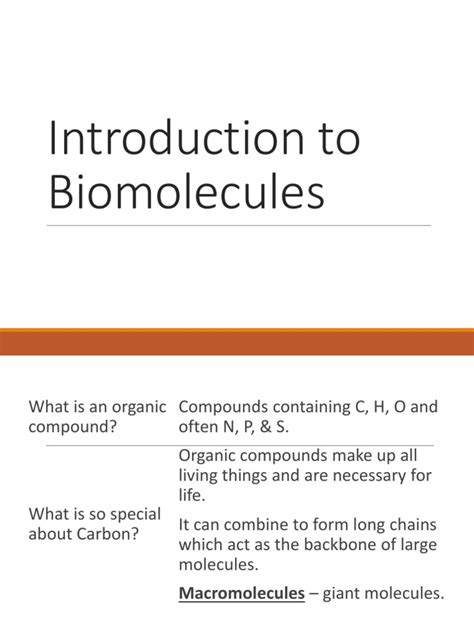 Biomolecules Guide Pdf Fatty Acid Fat