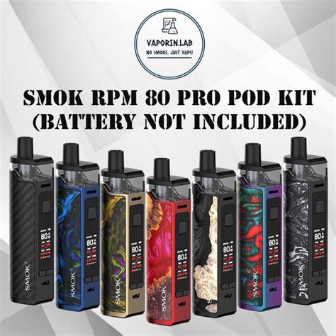 NEWORINGINAL SMOK RPM 80 RPM80PRO POD MOD KIT 1500mAh 4 3ML CARTRIDGE