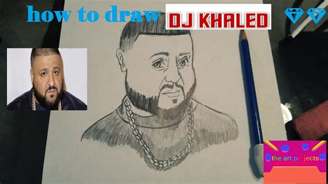 How To Draw Dj Khaled Youtube