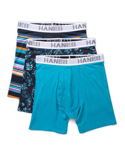 Hanes Mens Ultimate® Comfort Flex Fit® Cotton Modal Boxer Briefs