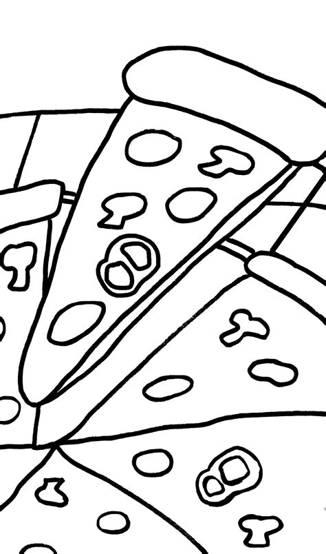 Disegni Da Colorare Spicchi Di Pizza Disegni Da Colorare E Stampare