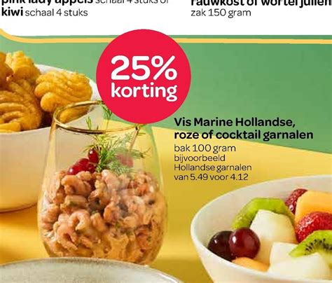 Vis Marine Hollandse Rose Of Cocktail Garnalen Gram Aanbieding Bij