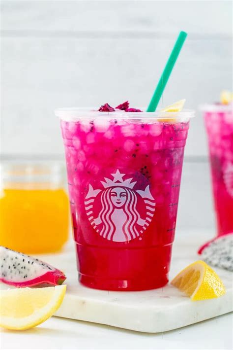 Mango Dragonfruit Lemonade Starbucks Copycat Recipe Fruit Drinks