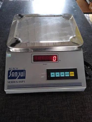 Mild Steel BLACK Sansui Weighing Scale For Fruit Stall General Store