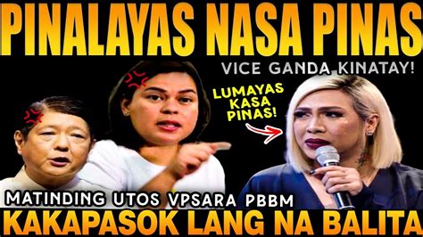 KAKAPASOK LANG Nagimbal Ang Media Atsi Vice Sa Biglaang Utos Ni Pbbm