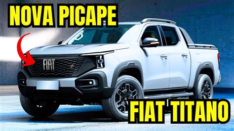 NOVA PICAPE FIAT TITANO DESIGN RENOVADO E MUITO MAIS CONFIRA