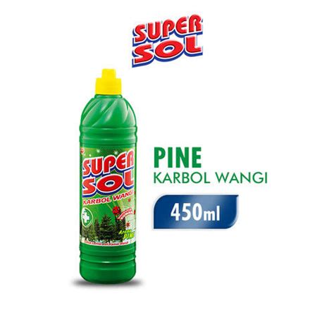 450ML BOTOL SUPERSOL KARBOL PINE LEMON KEMASAN BOTOL Lazada