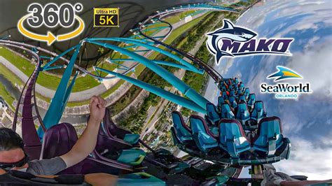 Vr K Mako Roller Coaster Back Seat On Ride Ultra Hd Pov Seaworld