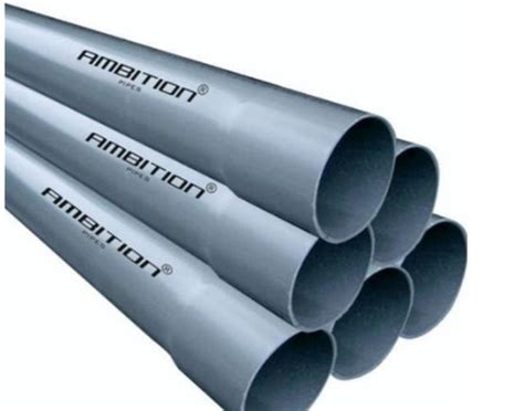 Grey Pvc Borewell Pipes Thickness 200mm Unit Length 6 Meter Working