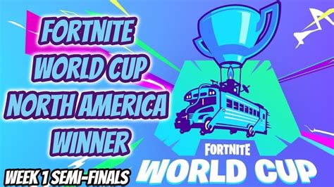 Fortnite World Cup North America Winner Sen Aspect Week 1 Semi Finals Fortnite Battle