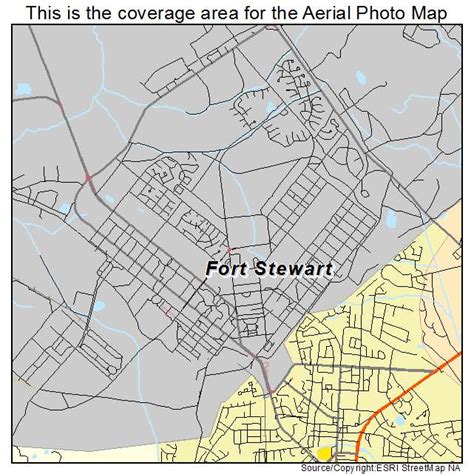 Aerial Photography Map of Fort Stewart, GA Georgia