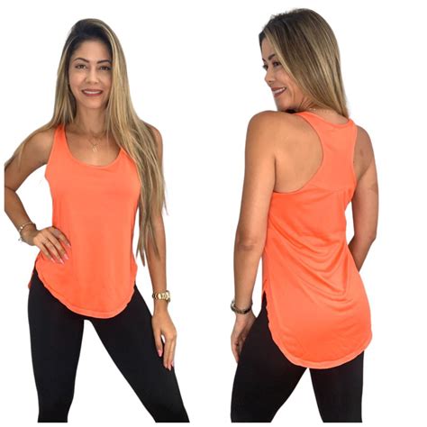 Regata Fitness Dry Fit Furadinha Tapa Bumbum Costa Nadadora Sobre