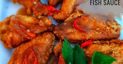 Resep Crispy Chicken Wings In Spicy Sweet And Sour Fish Sauce Oleh