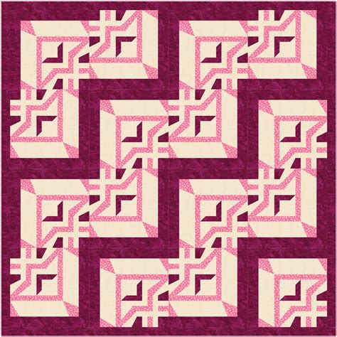 Greek Tiles Foundation Paper Piecing Pattern Fpp Pattern 3 Sizes Instant Download Full