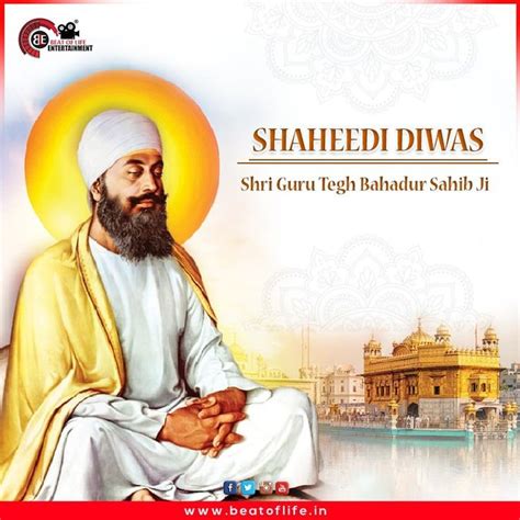 Shaheedi Diwas Shri Guru Tegh Bahadur Sahib Ji Guru Tegh Bahadur