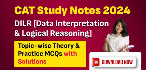 CAT Study Notes 2024 DILR Data Interpretation Logical Reasoning