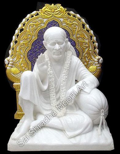 Easy To Clean White Marble Sai Baba Statue At Best Price In Alwar