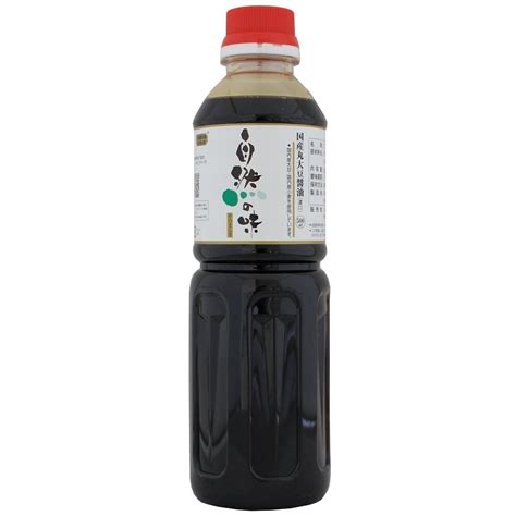 自然の味 国産丸大豆醤油（濃口） 500ml Topworld